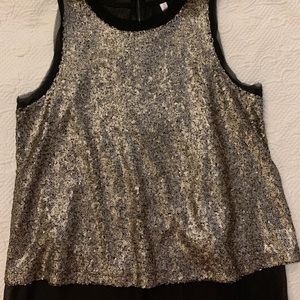 Gold Sequin Top